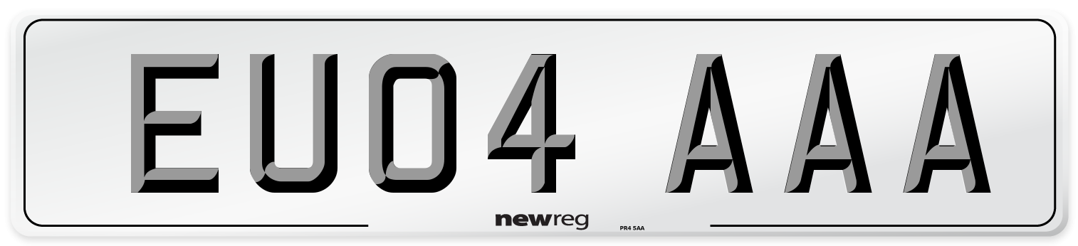 EU04 AAA Number Plate from New Reg
